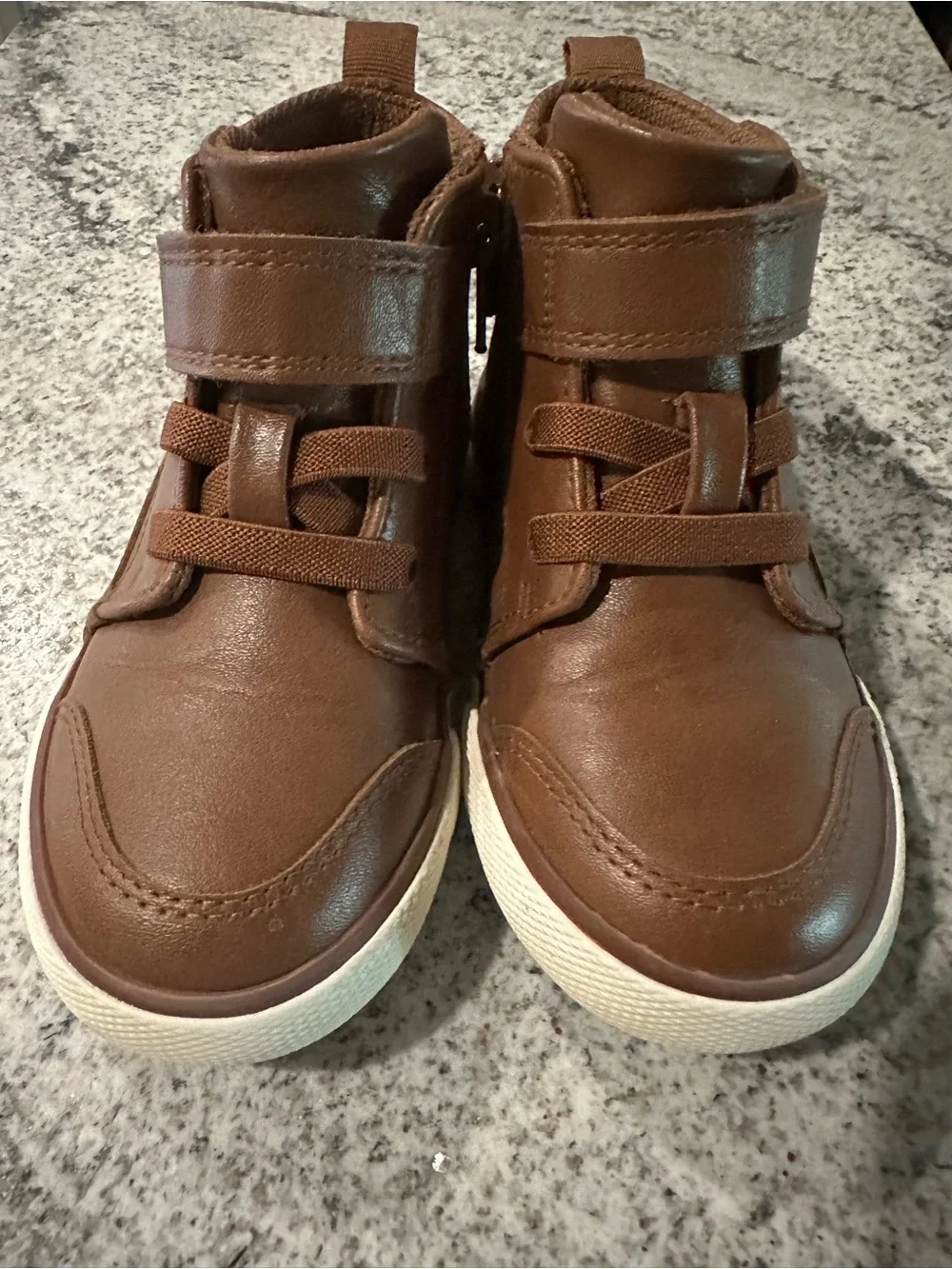 Wonder Nation Brown High-Top Sneakers/ Boots, Size 7
